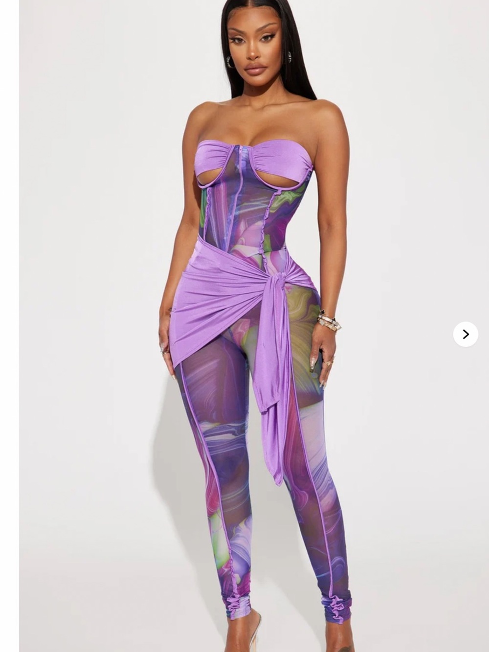 Amara Sheer Mesh Jumpsuit